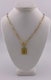 Initial Necklace - B